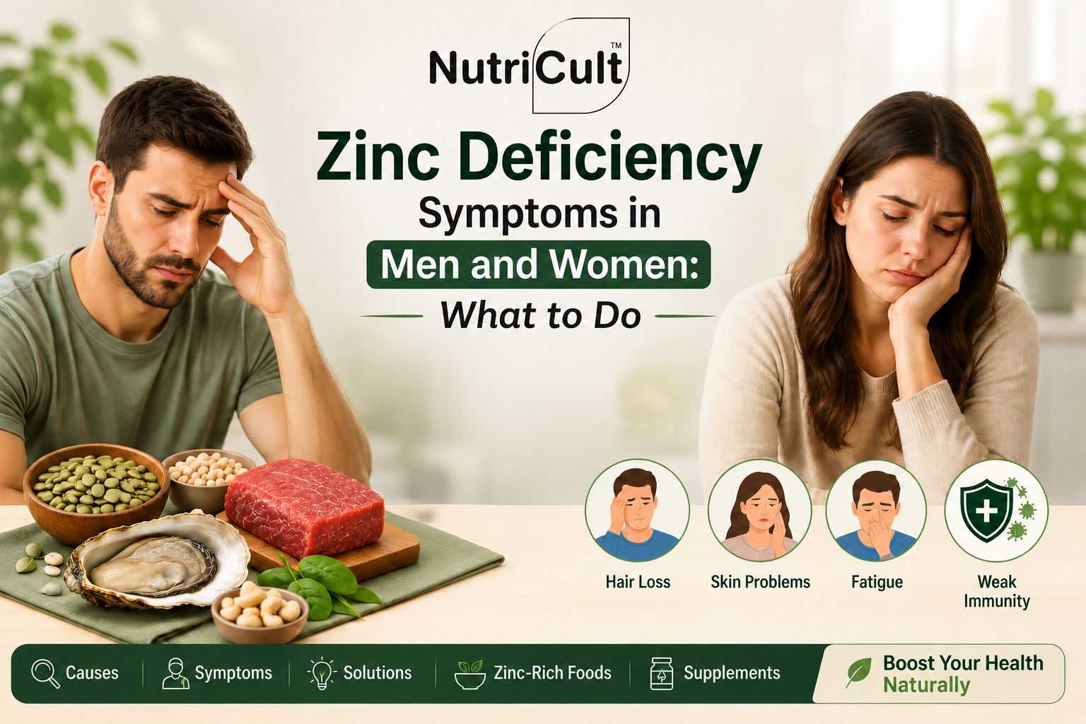 Deficiency Symptoms in Men and Women: What to Do