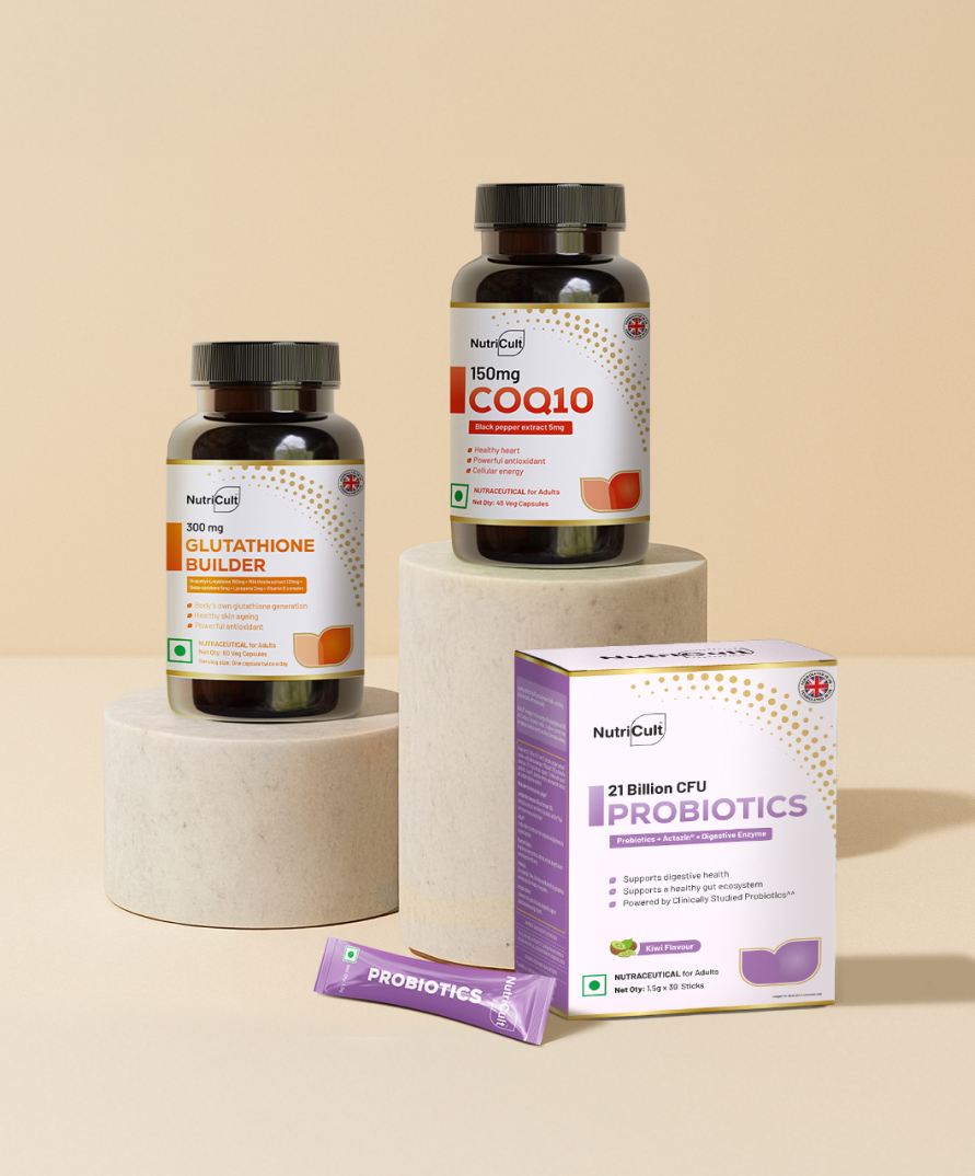 Daily Essential Kit (CoQ10 + Probiotics + Gluta Builder)