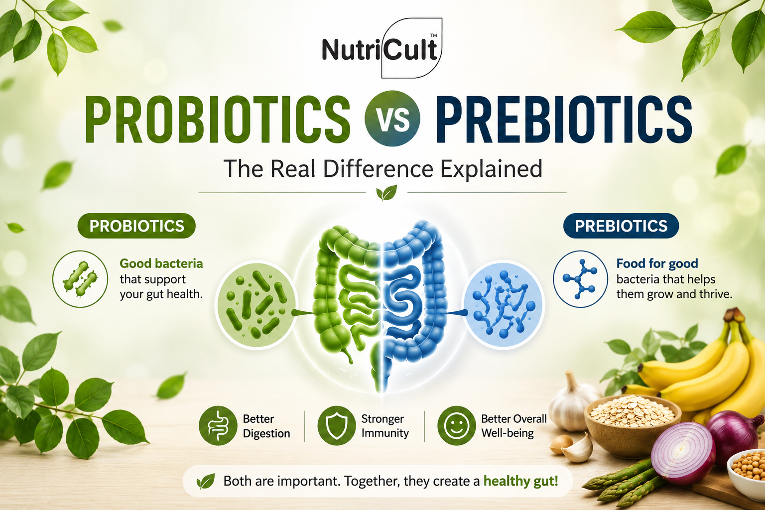 Probiotics vs Prebiotic