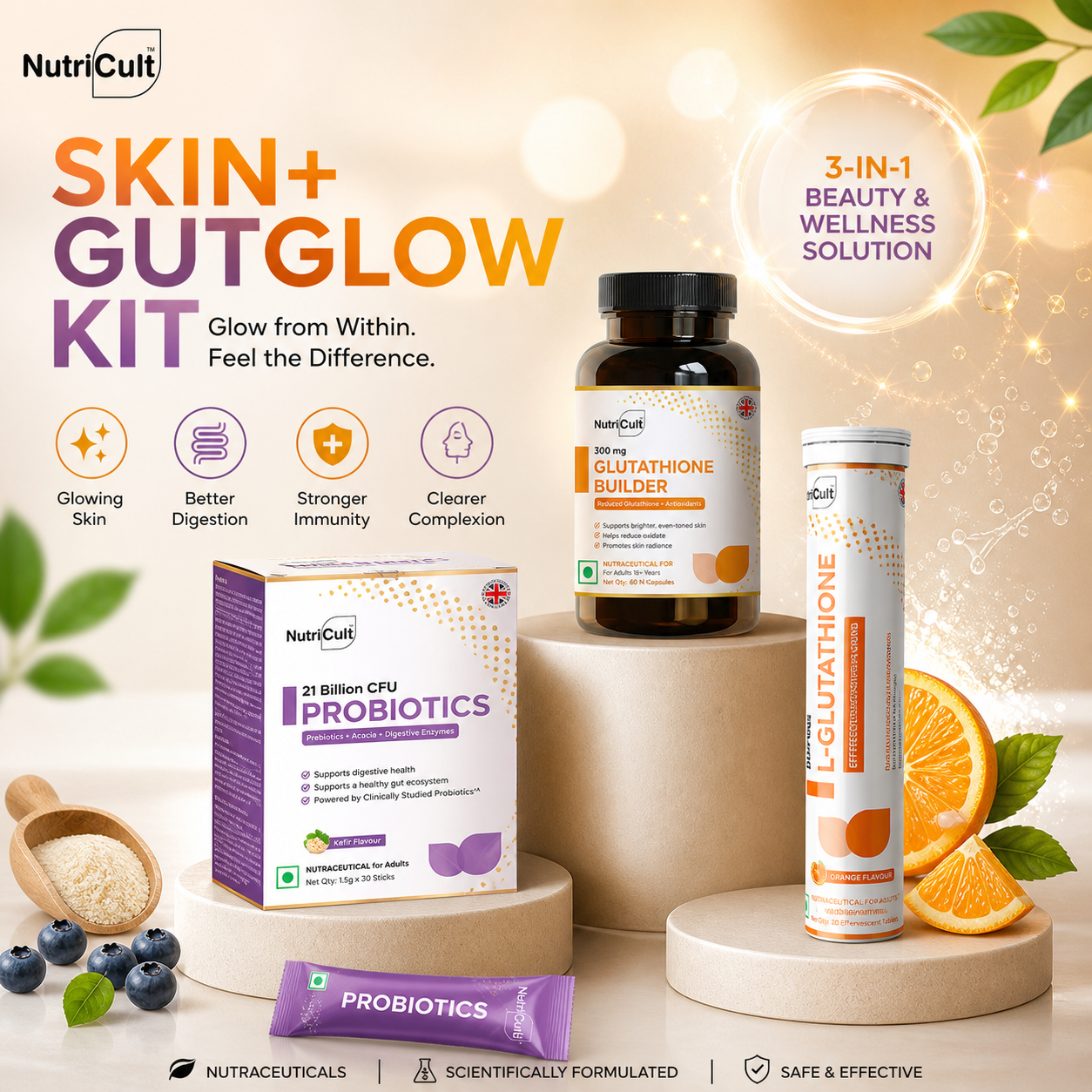 Gut-Skin Axis Explained: Why Your Gut Health Determines Your Skin Clarity